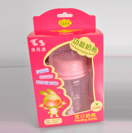 史代尔多功能宽口奶瓶240ml粉