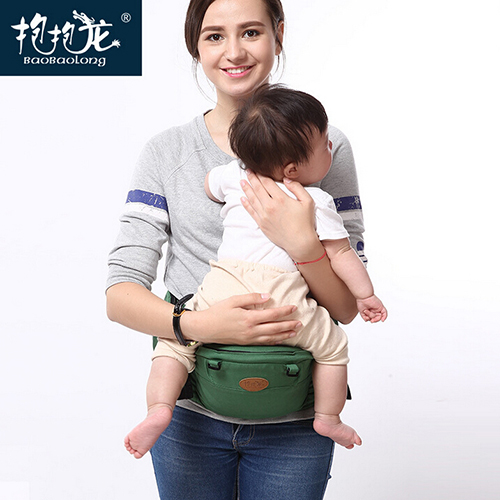 抱抱龙婴儿单腰凳绿色