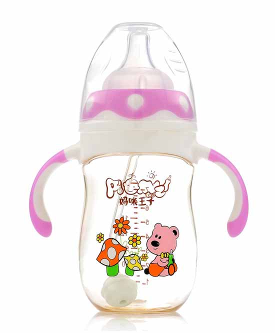 妈咪王子PPSU宽口自动吸210ml企鹅奶瓶