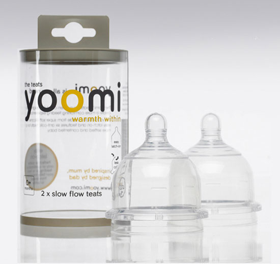yoomi仿母乳防胀气硅胶奶嘴2个装慢流