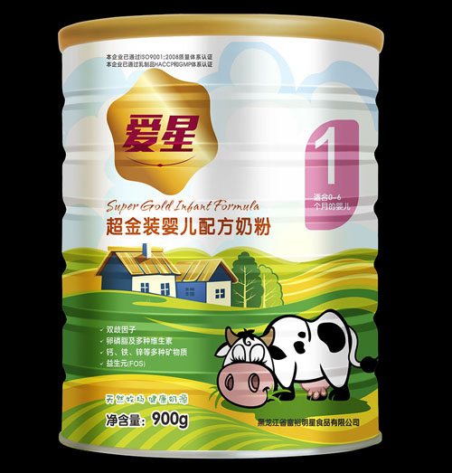 爱星超金装婴儿配方奶粉1段900g