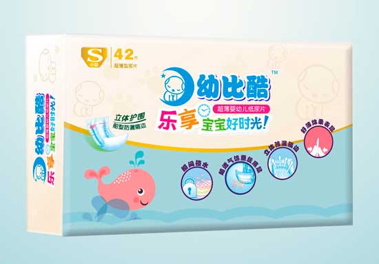  幼比酷纸尿片中包S-42片