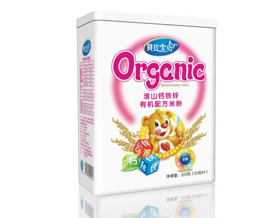 贝拉宝贝淮山钙铁锌有机米粉