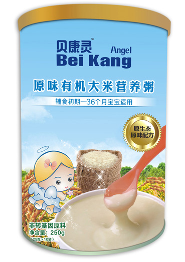 贝康灵原味有机大米营养粥（听装）