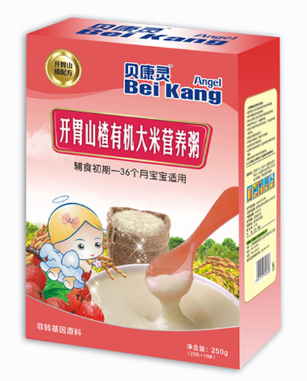贝康灵开胃山楂有机大米营养粥（盒装）