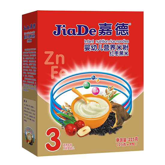 嘉德红枣黑米婴幼儿营养米粉