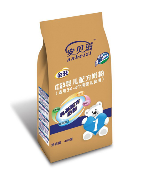 安贝滋初生婴儿配方奶粉400g1段（袋装）黄色