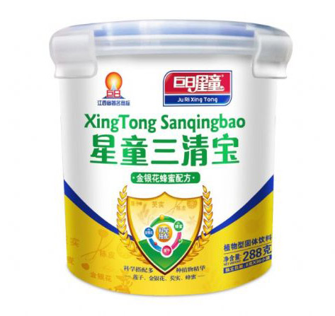 巨日星童三清宝金银花蜂蜜配方营养米粉