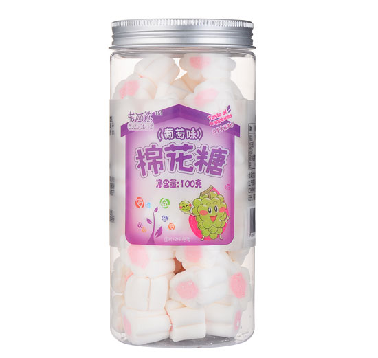 牯丽熊葡萄味棉花糖