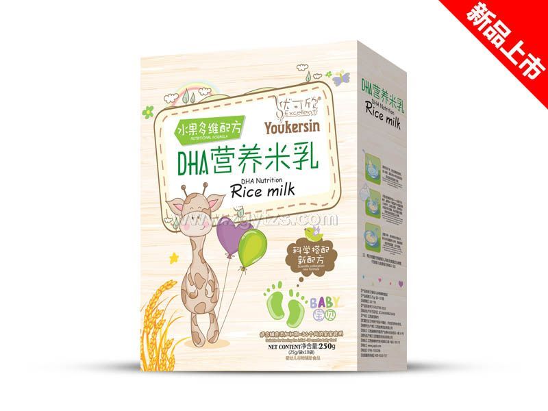 DHA营养米乳盒装-水果多维