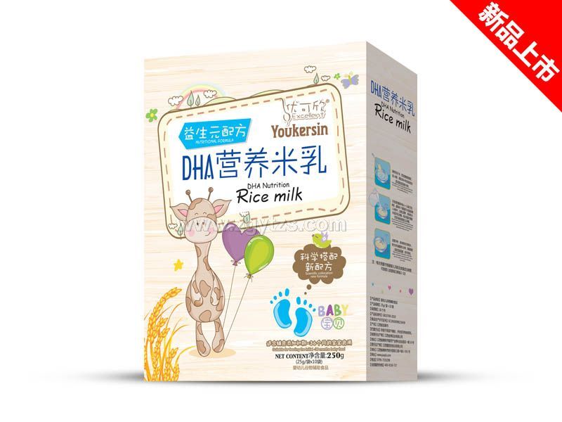 DHA营养米乳盒装-益生元
