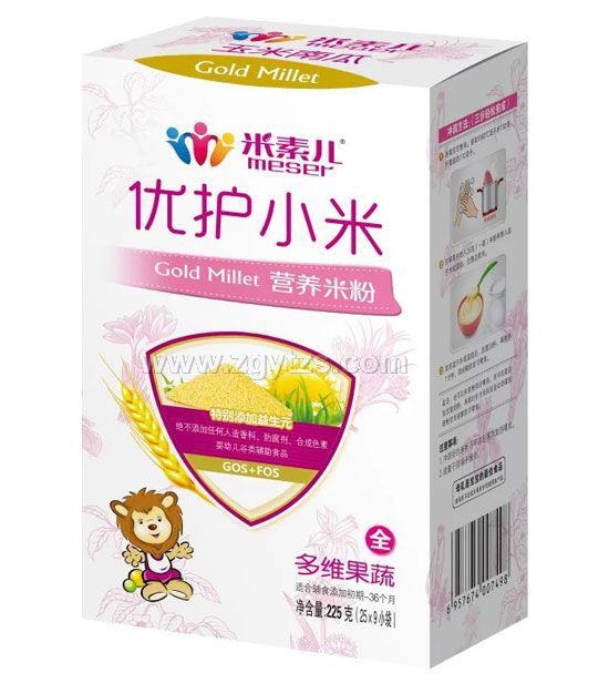 米素儿多维果蔬优护小米营养米粉盒装
