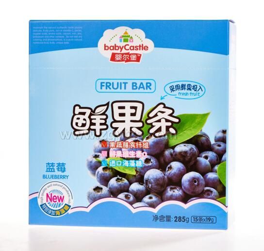 婴尔堡鲜果条/水果条-蓝莓味285g  小零食辅食