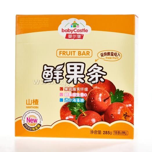 婴尔堡鲜果条/水果条-山楂味285g  小零食辅食