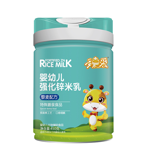 多嘉爱强化锌米乳心形盖